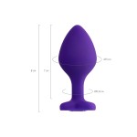 Diamond Heart Anal Plug, 8 cm