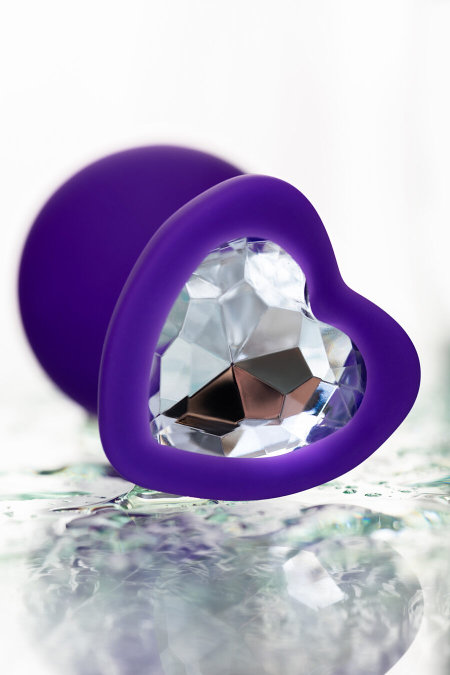 Diamond Heart Anal Plug, 8 cm