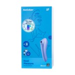 Satisfyer Dual Pleasure Vakum Dalgası Klitoral Vibratör, silikon, mor, 17.9 cm