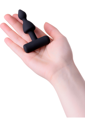 Erotist Anal Plug, siyah, silikon, 8,5 cm