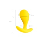 ToDo by Toyfa Blob Anal Plug, silikon, sarı, 5,5 cm, Ø 2,1 cm