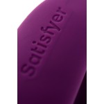 Satisfyer Double Joy Connect App Violet Çiftler İçin Vibratör, silikon, mor, 18 cm