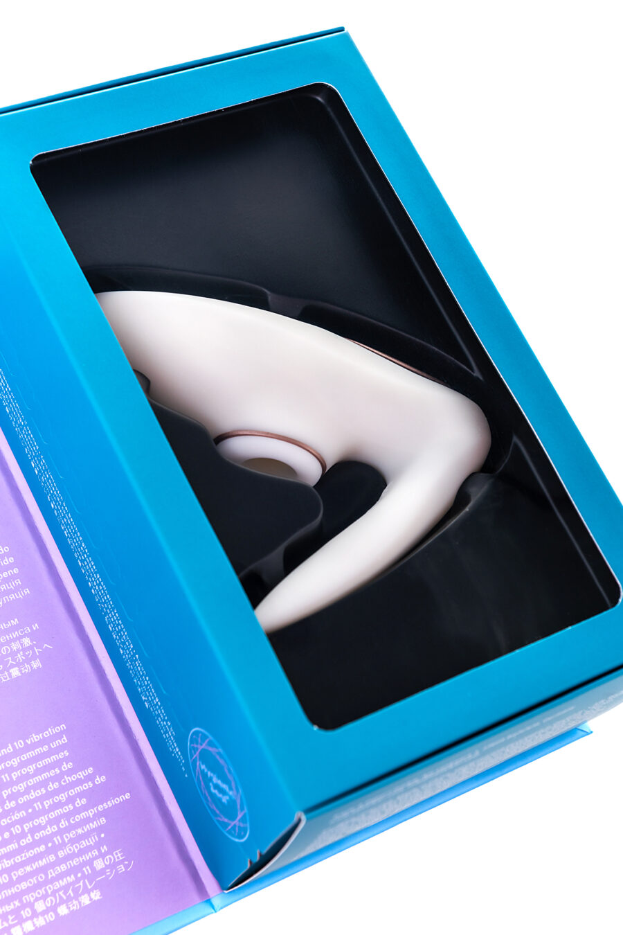 Satisfyer Pro 4 Couples Çiftler İçin Vakum Dalgalı Vibratör, silikon, beyaz, 19,5 cm