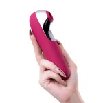 Satisfyer Dual Love Pink Vakum Klitoral Uyarıcı Vibratör, Silikon, Kırmızı, 16 cm