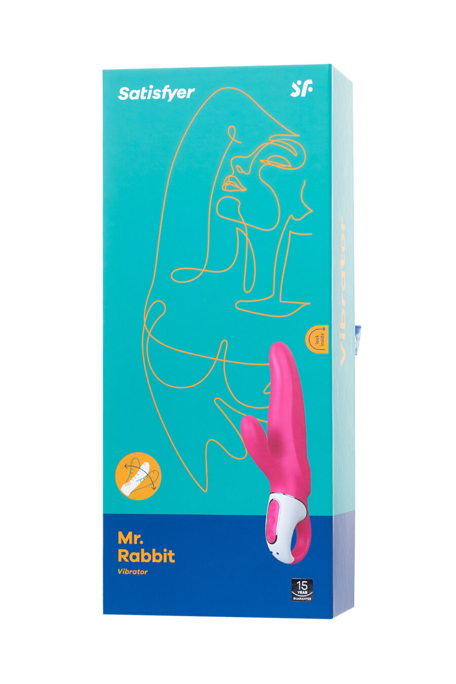 Satisfyer Mr.Rabbit Vibratör, silikon, kırmızı, 22,1 cm