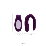 Satisfyer Double Joy Connect App Violet Çiftler İçin Vibratör, silikon, mor, 18 cm