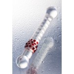 Çift Taraflı Cam Dildo, 22 cm