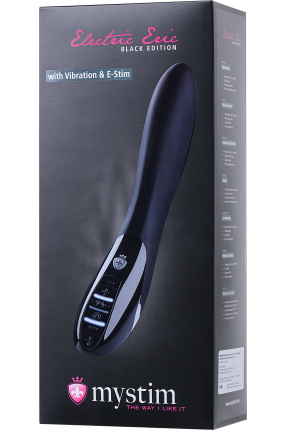 Mystim Electric Eric Elektro Stimülasyonlu Vibratör, siyah, 27 cm, Silikon