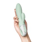 Satisfyer Air Pump Banny 5 Anal Vibratör, Silikon, yeşil, 15 cm