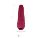 Satisfyer Curvy 1 Connect App Vakum Dalgası Klitoris Vibratörü, silikon, kırmızı, 14,3 cm