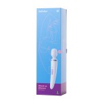 Satisfyer Wand-er Woman Vibratör, ABS plastik, beyaz, 34 cm