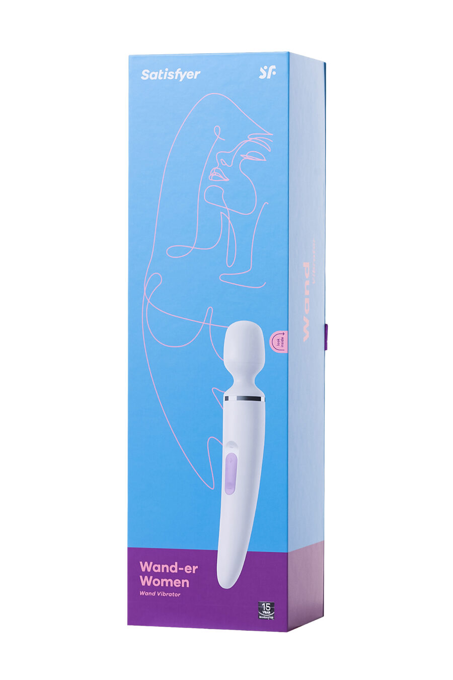 Satisfyer Wand-er Woman Vibratör, ABS plastik, beyaz, 34 cm