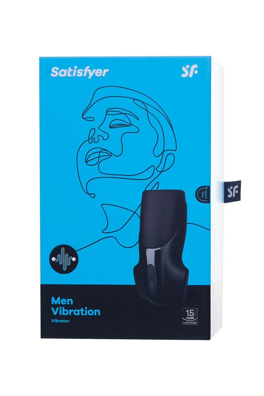 Satisfyer Men Vibration Masturbator, Silikon, Siyah, 14,5 cm