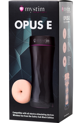 Mystim Opus E Anus Masturbatör, TPE, Ten, 21,5 cm