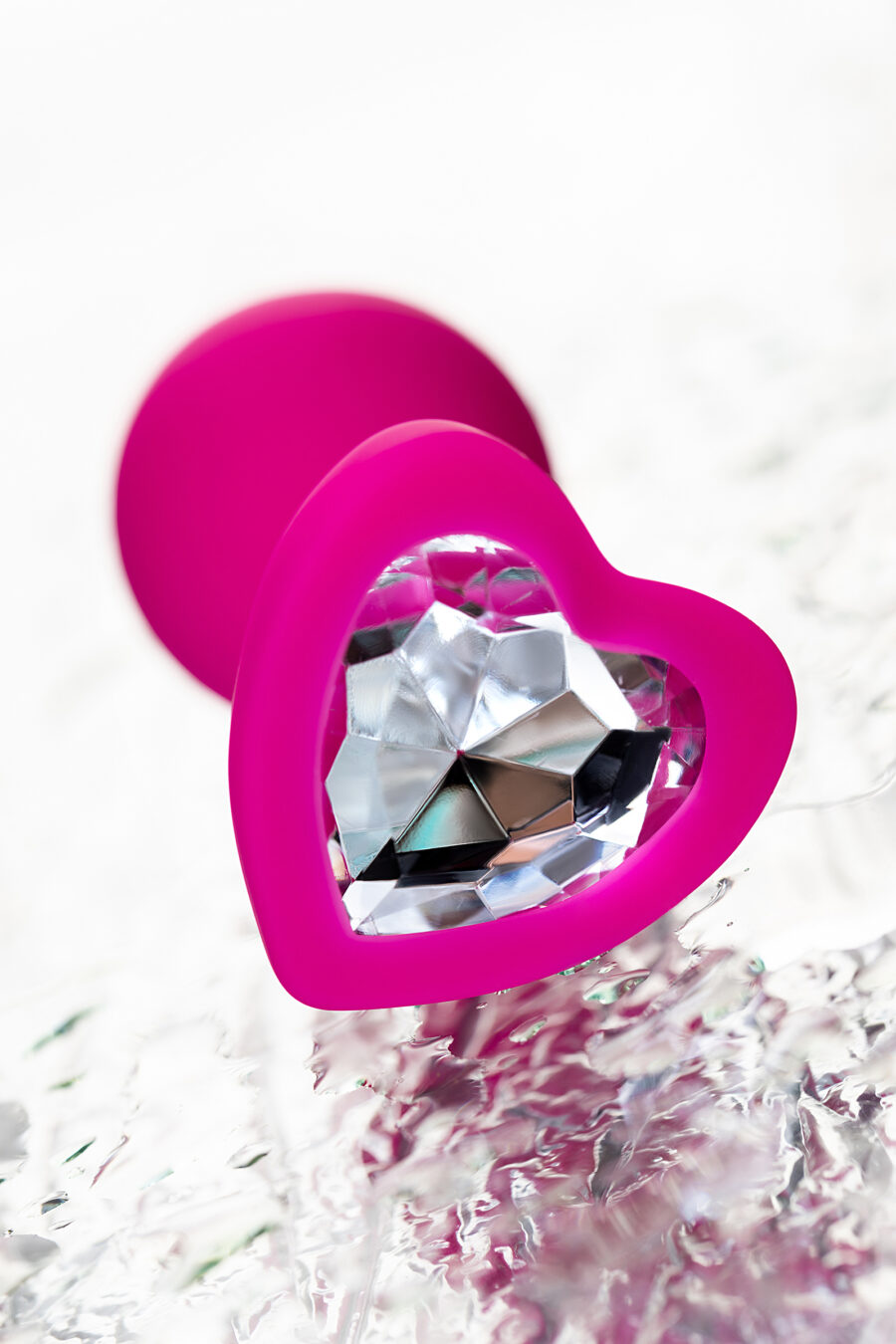 ToDo by Toyfa Diamond Heart Anal Plug, silikon, pembe, 7 cm, Ø 2 cm, 18 g