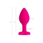 ToDo by Toyfa Diamond Heart Anal Plug, silikon, pembe, 7 cm, Ø 2 cm, 18 g