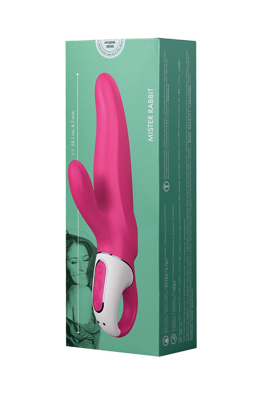 Satisfyer Mr.Rabbit Vibratör, silikon, kırmızı, 22,1 cm