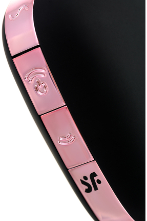 Satisfyer Love Triangle Vakum Dalgası Klitoral Stimülatör, Silikon, Siyah, 8,8 cm