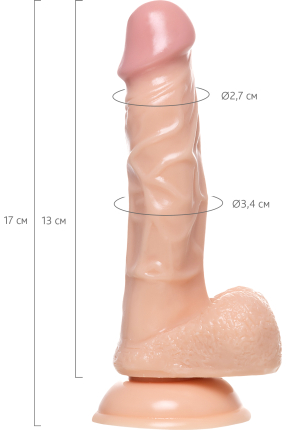 Gerçekçi Dildo Kirc, 17 cm