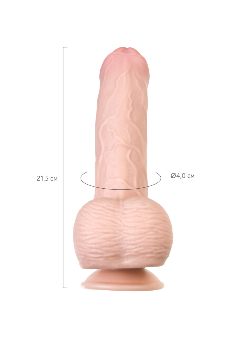 Gerçekçi Yapay Penis, 21,5 cm