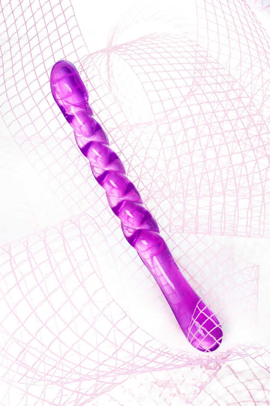 Çift taraflı Jel Dildo Tanza 27,5 cm