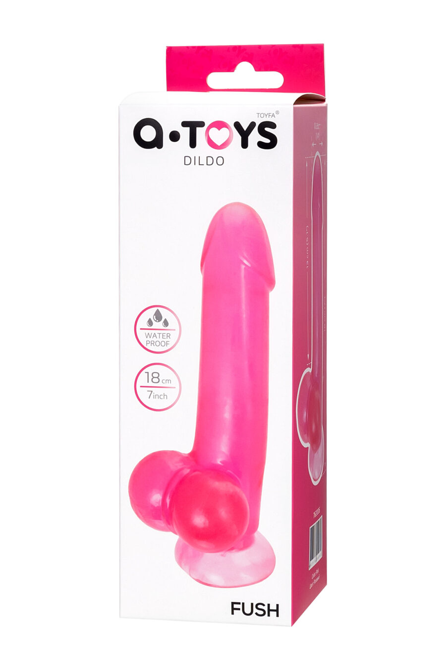 Gerçekçi yapay penis Fush, 18 cm