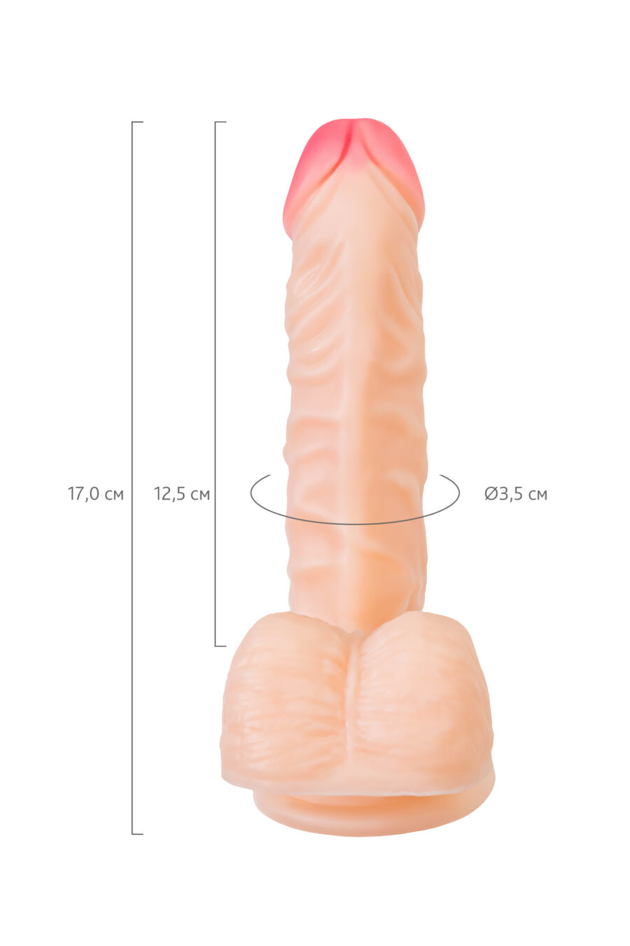 RealStick Nude Shaw, 17 cm