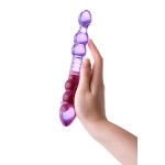 Çift taraflı cam Dildo 22,5 cm