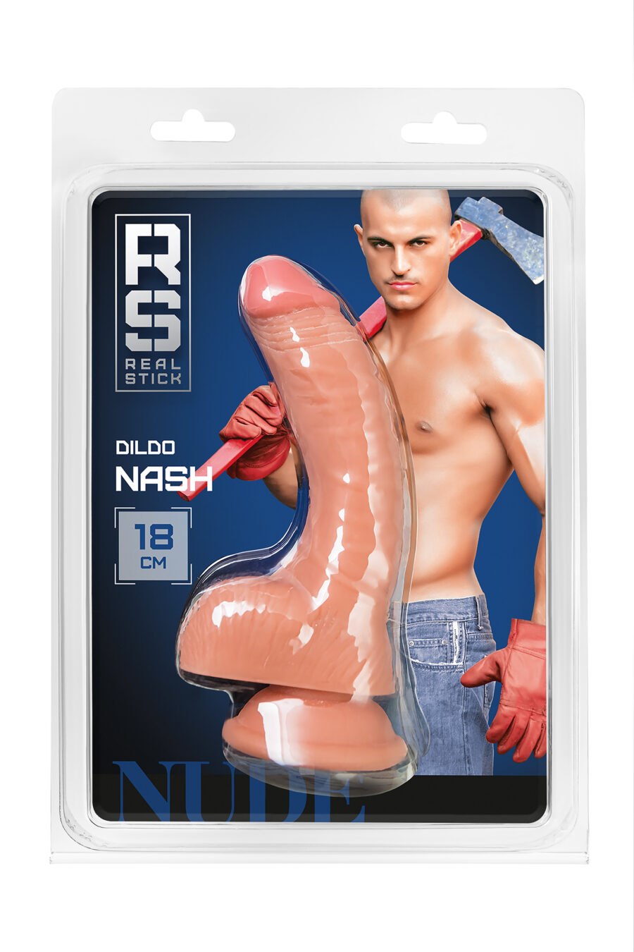 Gerçekçi Yapay Penis, PVC, 18 cm