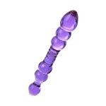 Çift taraflı cam Dildo 22,5 cm