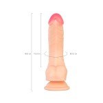 Gerçekçi Yapay Penis, PVC, 18 cm