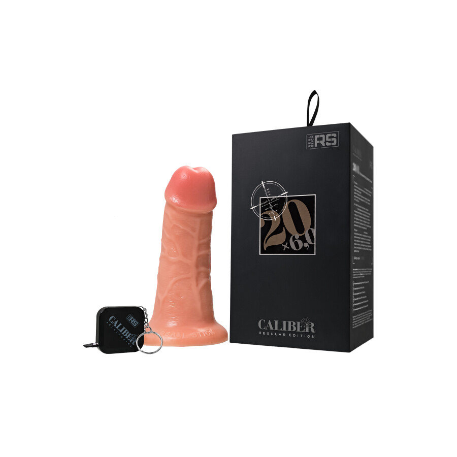 Gerçekçi yapay penis, RealStick CALIBER, 20 cm, Ø6