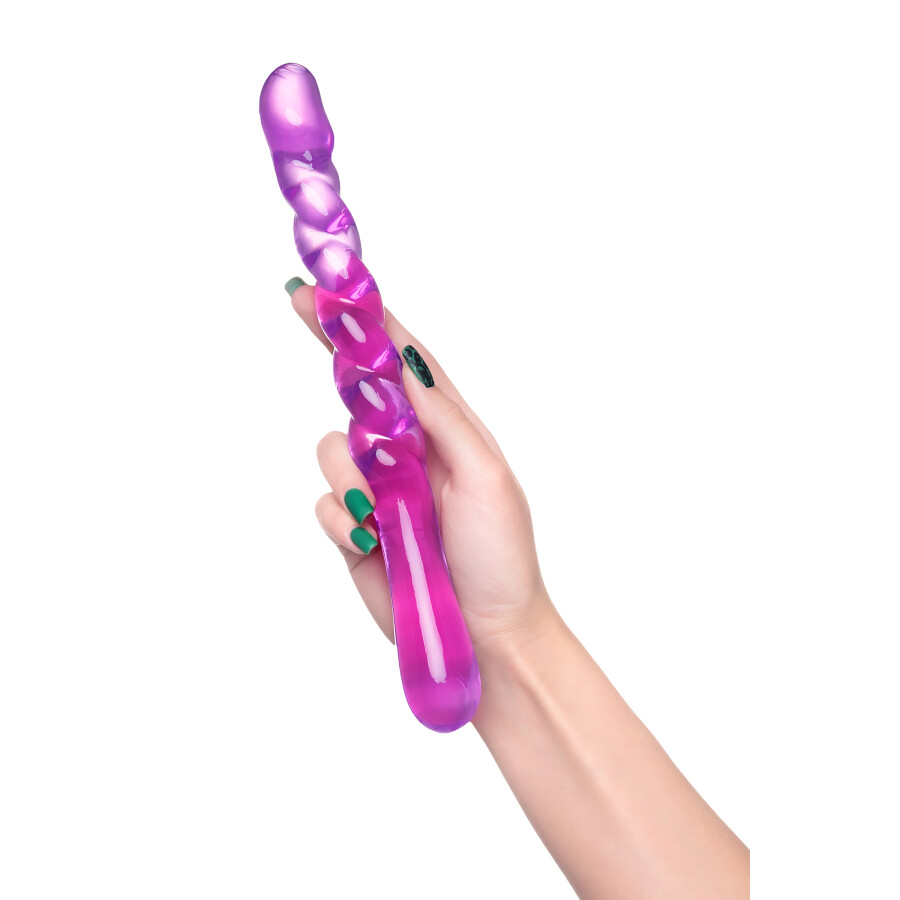 Çift taraflı Jel Dildo Tanza 27,5 cm