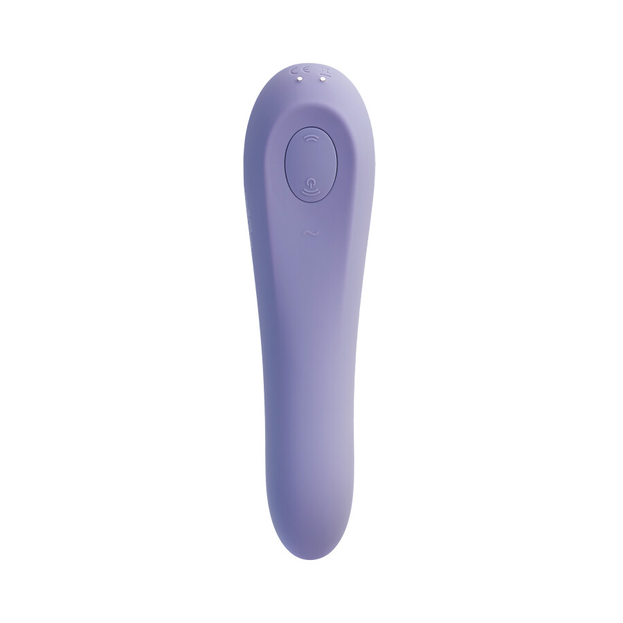 Satisfyer Dual Pleasure Vakum Dalgası Klitoral Vibratör, silikon, mor, 17.9 cm