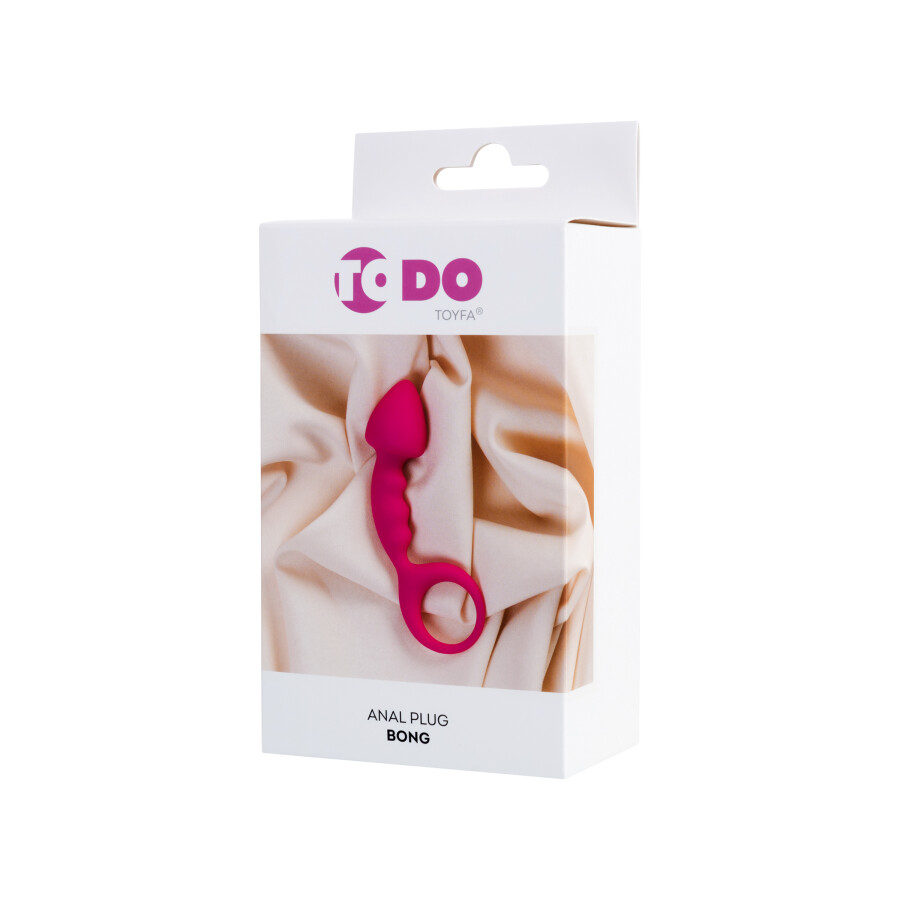 ToDo by Toyfa Bong Anal Plug, silikon, pembe, 12,5 cm, Ø 2,5 cm