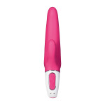 Satisfyer Mr.Rabbit Vibratör, silikon, kırmızı, 22,1 cm