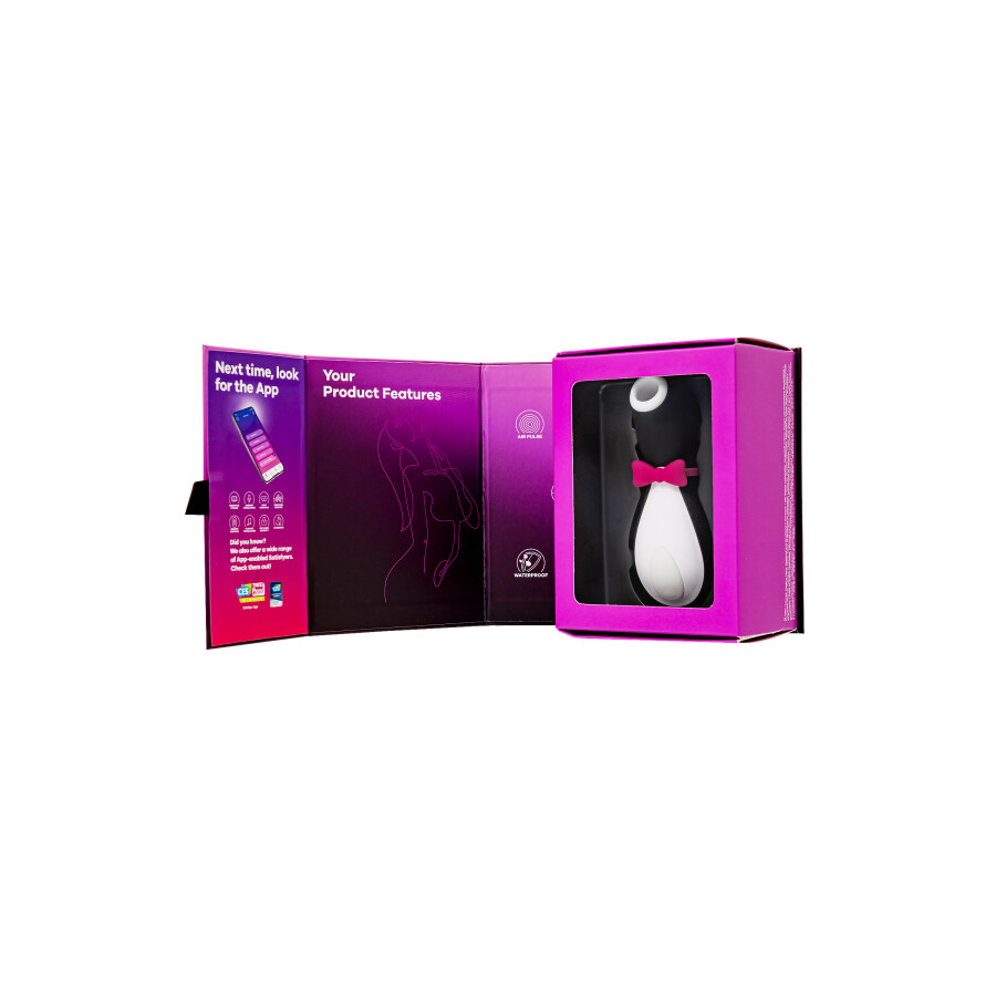 Satisfyer Penguin Vakum Dalgası Klitoris Vibratörü,11,5 cm