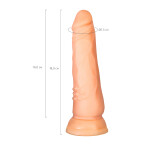 Vantuzlu Realistik Dildo, 18 cm