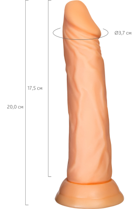 Toon Vantuzlu Realistik Dildo 20 cm