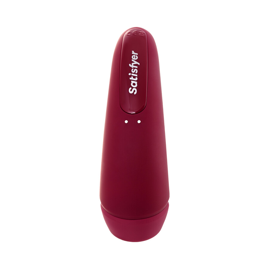 Satisfyer Curvy 1 Connect App Vakum Dalgası Klitoris Vibratörü, silikon, kırmızı, 14,3 cm