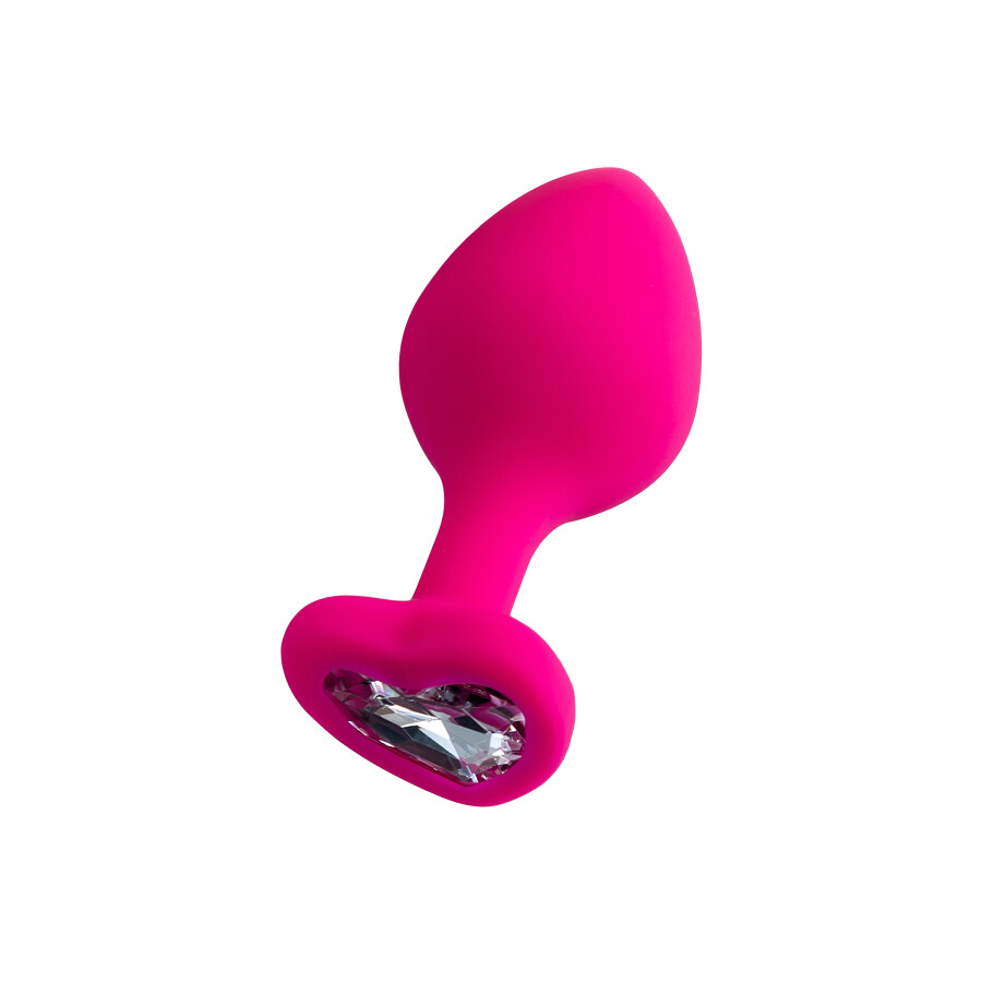 Diamond Heart Anal Plug, 8 cm