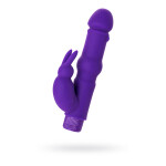 Vibrator, silicone, purple, 18 cm