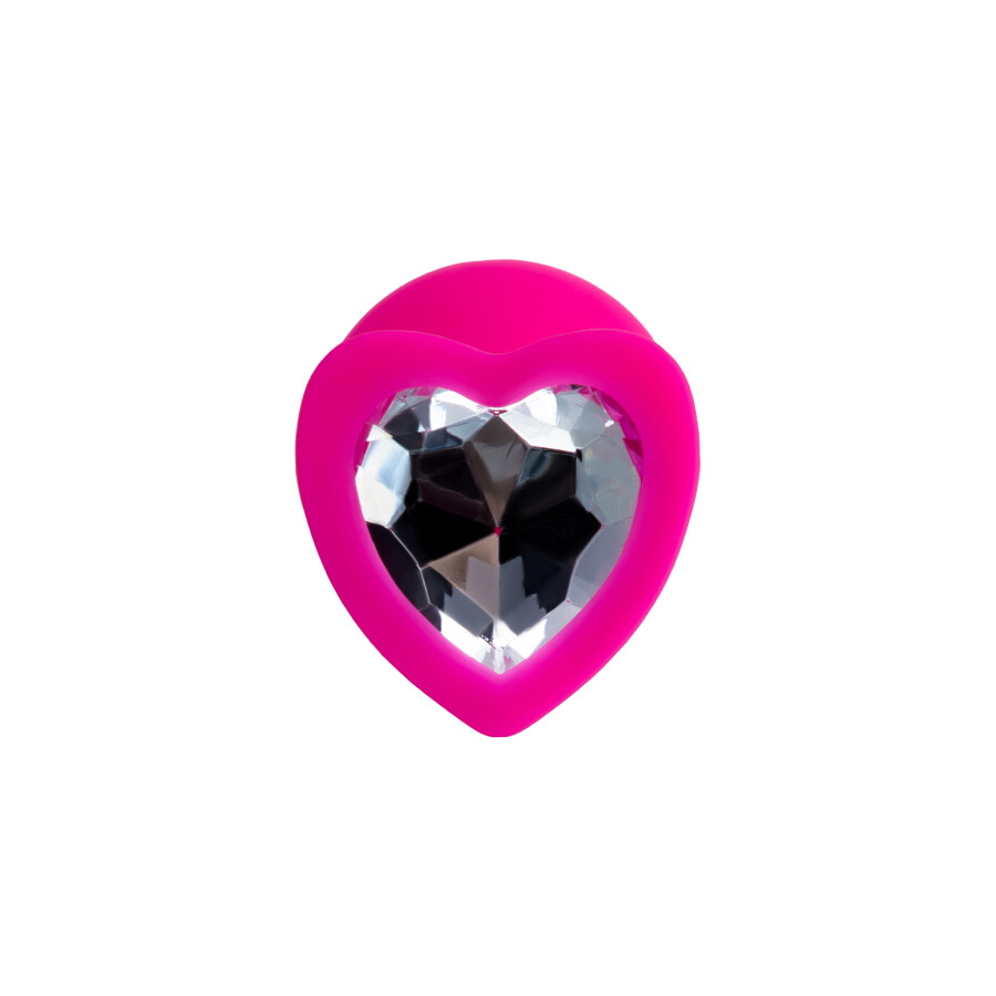 Diamond Heart Anal Plug, 8 cm