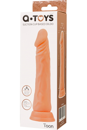 Toon Vantuzlu Realistik Dildo 20 cm