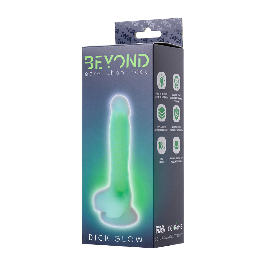 Glow Gece Parlayan Dildo,18 cm