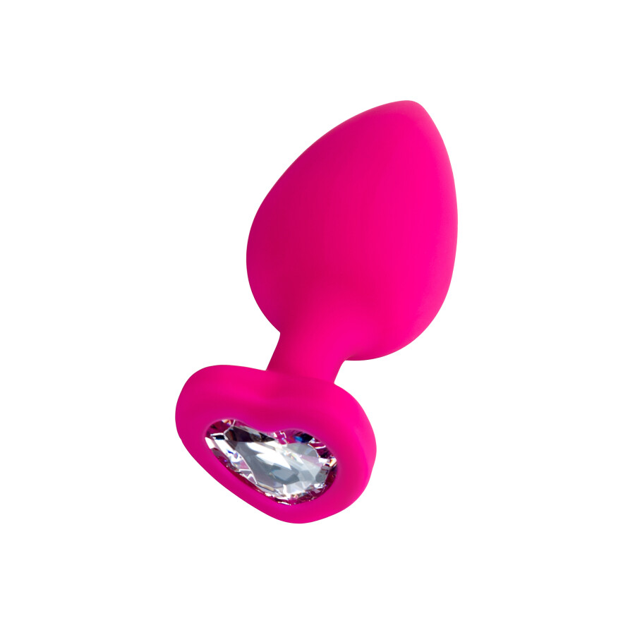 ToDo by Toyfa Diamond Heart Anal Plug, silikon, pembe, 9,5 cm, Ø 4 cm