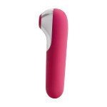 Satisfyer Dual Love Pink Vakum Klitoral Uyarıcı Vibratör, Silikon, Kırmızı, 16 cm