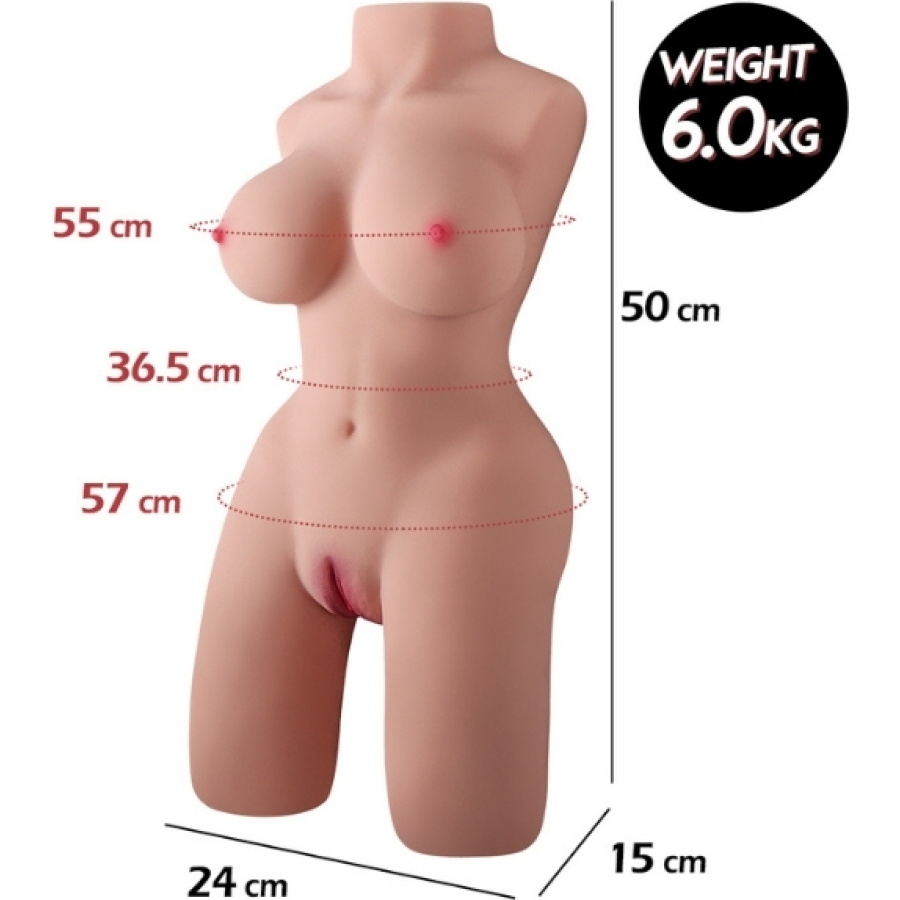 6 kg mini yarım vücut manken
