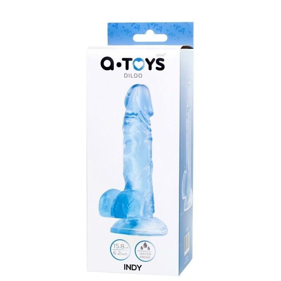 Jel Dildo Mavi 15,8 cm