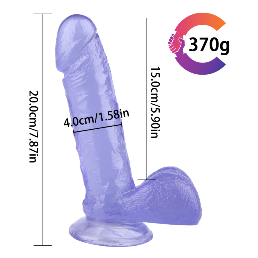 Mor Renk Jel Dildo